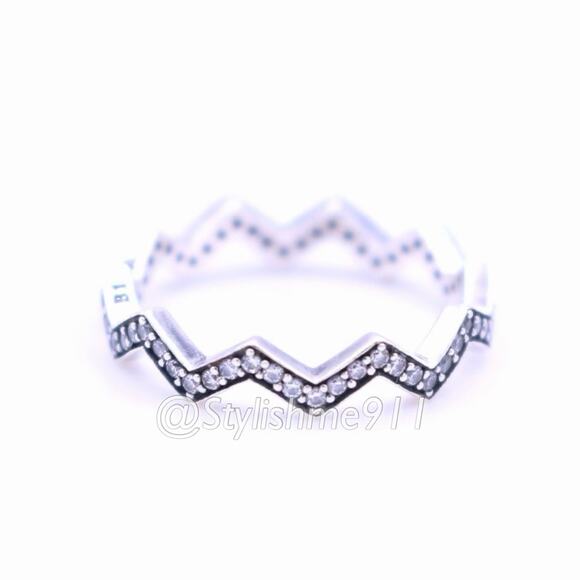 Pandora Jewelry - Authentic Pandora Shimmering Zigzag Ring